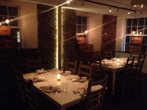 3 Crow Restaurant's private dining room